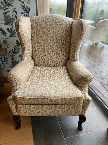 Edwardian wing back - back, chair