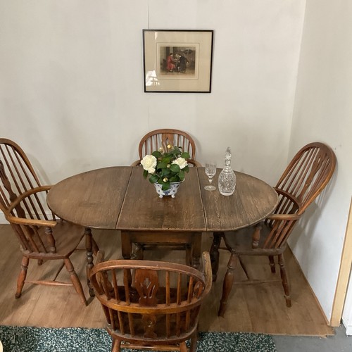 Antique oak dining table - antique,