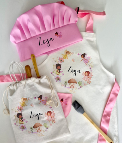 Personalised fairy kids apron