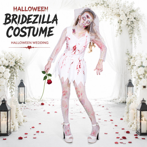 Zombie bridezilla costume - zombie,