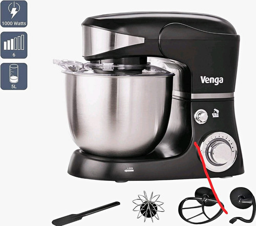 Venga 1000w stand mixer - 1000w, 5l