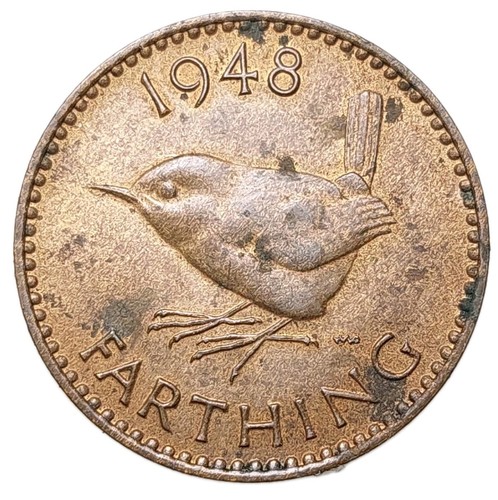 1948 farthing coin - 1948, george