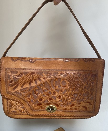 Vintage tooled leather - vintage,