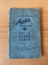 Austin Twelve-Six - List Of