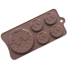 Christmas Chocolate Cake Ice Soap Mould Tray Silicone Bakeware Mold Candy
