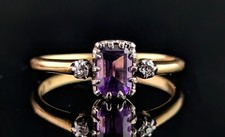 Antique 18ct gold Amethyst and