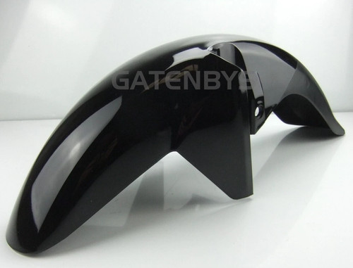 Black front fender mudguard - black,