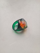 Handmade 3D flower ring Soviet