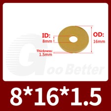 FLAT WASHERS - BRASS M2 M2.5 M3 M4 M5 M6 M8 M10 M12 M14 M16 M18 M20 M22 M24