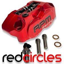 RED 4 POT RPM PIT BIKE BRAKE CALIPER for SUPERMOTO 140cc 160cc 190cc PITBIKES