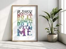 ❤ GEORGE MICHAEL ❤ I'm Your Man - song lyrics poster art  print wham #26