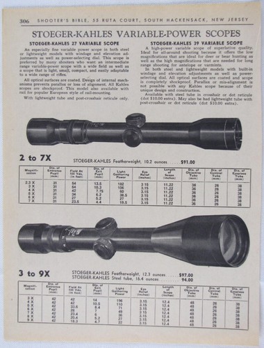 Vintage 1965 kahles gun rifle - 1965,