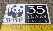 Vtg* WWF PANDA Vinyl Decal