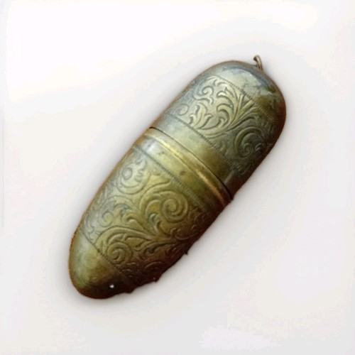 Antique brass capsule sewing - antique,
