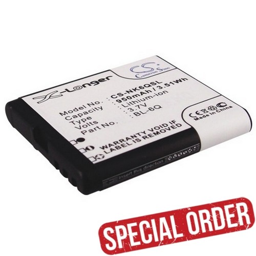 Battery for nokia - for, bl-6q,