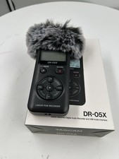TASCAM DR-05X Portable Recorder & USB Audio Interface INC Windgag and Pouch