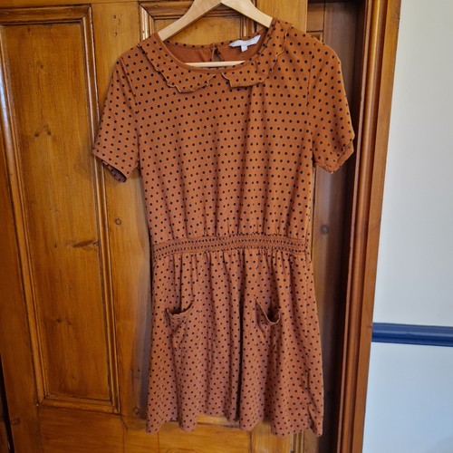 Redherring dress brown - dress, 16