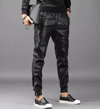 Men's Leather Black Lambskin