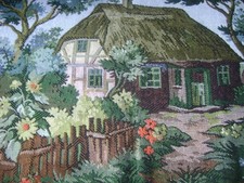 vintage 1950s TAPESTRY WALL