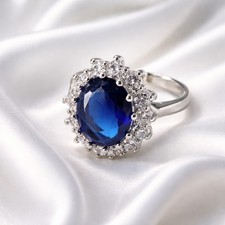 Lab-created Blue Sapphire