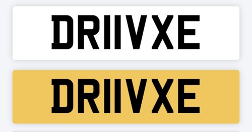 Driver private number plate - driver,