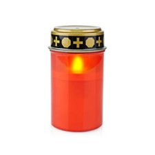 Grave Candle LED Light for Cemetery Flickering Waterproof Battery Powered