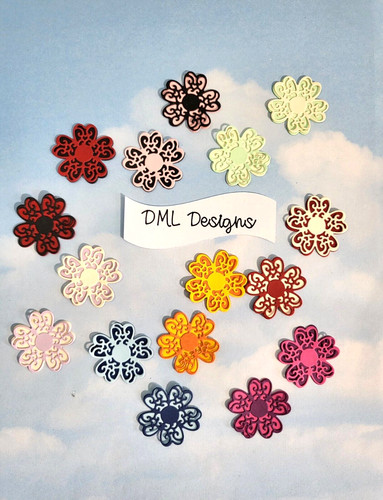 Die cut cuts layered - die, flower