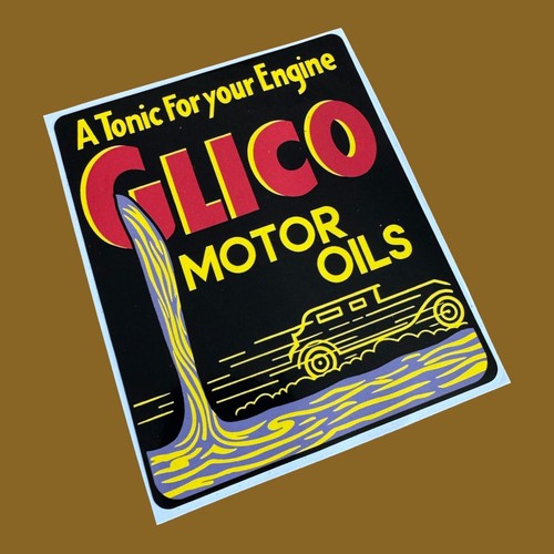 Glico motor oils oil vintage - motor,