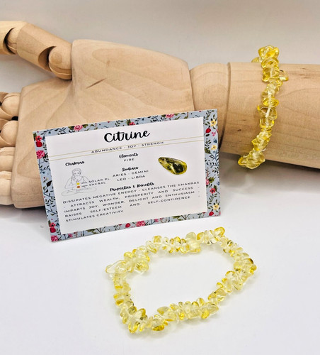 Citrine crystal chip stone - chip,