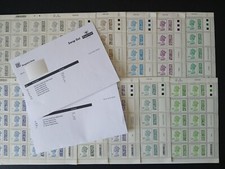 1p 2 5 10 20 50p £1 2 3 £5 Genuine Royal Mail Barcoded Postage Stamps, Swap Out.