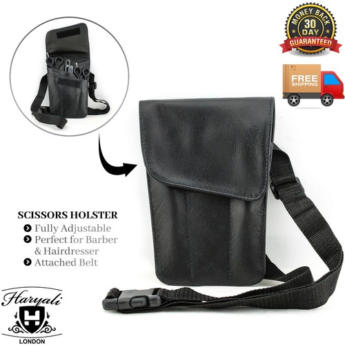 Leather scissor belt pouch - belt,