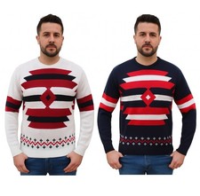 Mens Navy Retro Indie Mod 60s