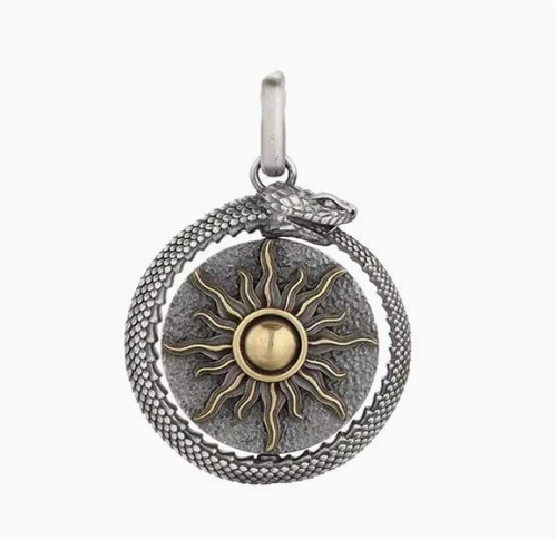 Mens vintage ouroboros snake - ouroboros,