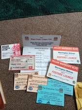 Job Lot Of Wigan Warriors Rugby Lounge And Executive Passes
