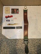Vintage 40s/50s Barbershop Illinois Strop,Single Edge Razors,Case XX,Red Point