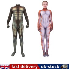 New Adult Kids Cosplay Xenomorph Predator Jumpsuit Bodysuit Halloween Costume