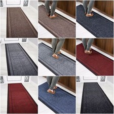 Extra Long Hall Runner Rug Non Slip Narrow Heavy Duty Garage Shed Kitchen Mat