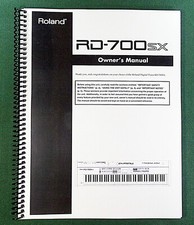 Roland RD-700SX Owner's