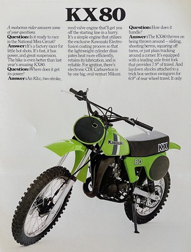 1980 kawasaki kx80 - 1980,