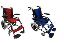 Ultra Lightweight Folding Wheelchair 11.kg Attendant Brake Transport Transit New