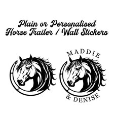 Horse Head Vinyl Decal Sticker, Horse Trailer | Horsebox Stickers | Custom Vinyl
