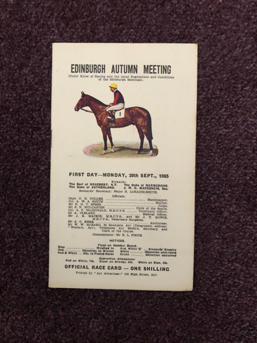 Horse racing race card - , /