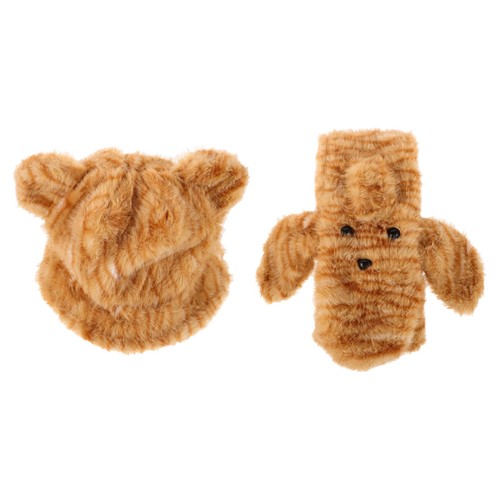 Hat scarf gloves set color - ,