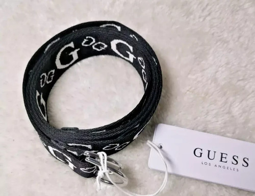 Guess iconic logo black belt - guess,