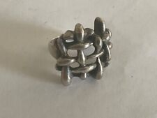 Vintage 925 Sterling Silver Keeper Ring Gents Mens Hallmarked Mid Century HB