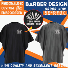 Personalised Embroidered Waterproof salon gown Your Text  Beauty Parlour SPA