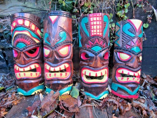 Tiki mask wooden fair trade - fair,