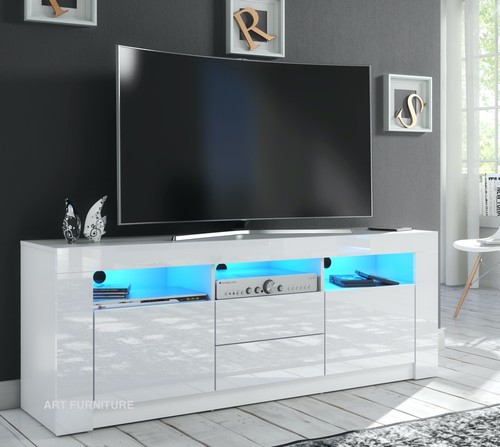 White unit 160cm - 160cm, gloss
