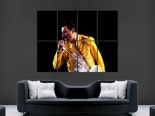 FREDDIE MERCURY POSTER LEGEND MUSIC ROCK BAND ART PICTURE PRINT RETRO