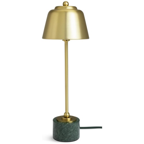 Brass marble table lamp - table,